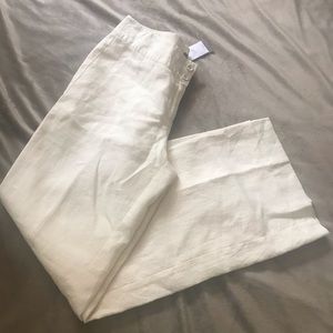 NWT Ivory Linen Pants!